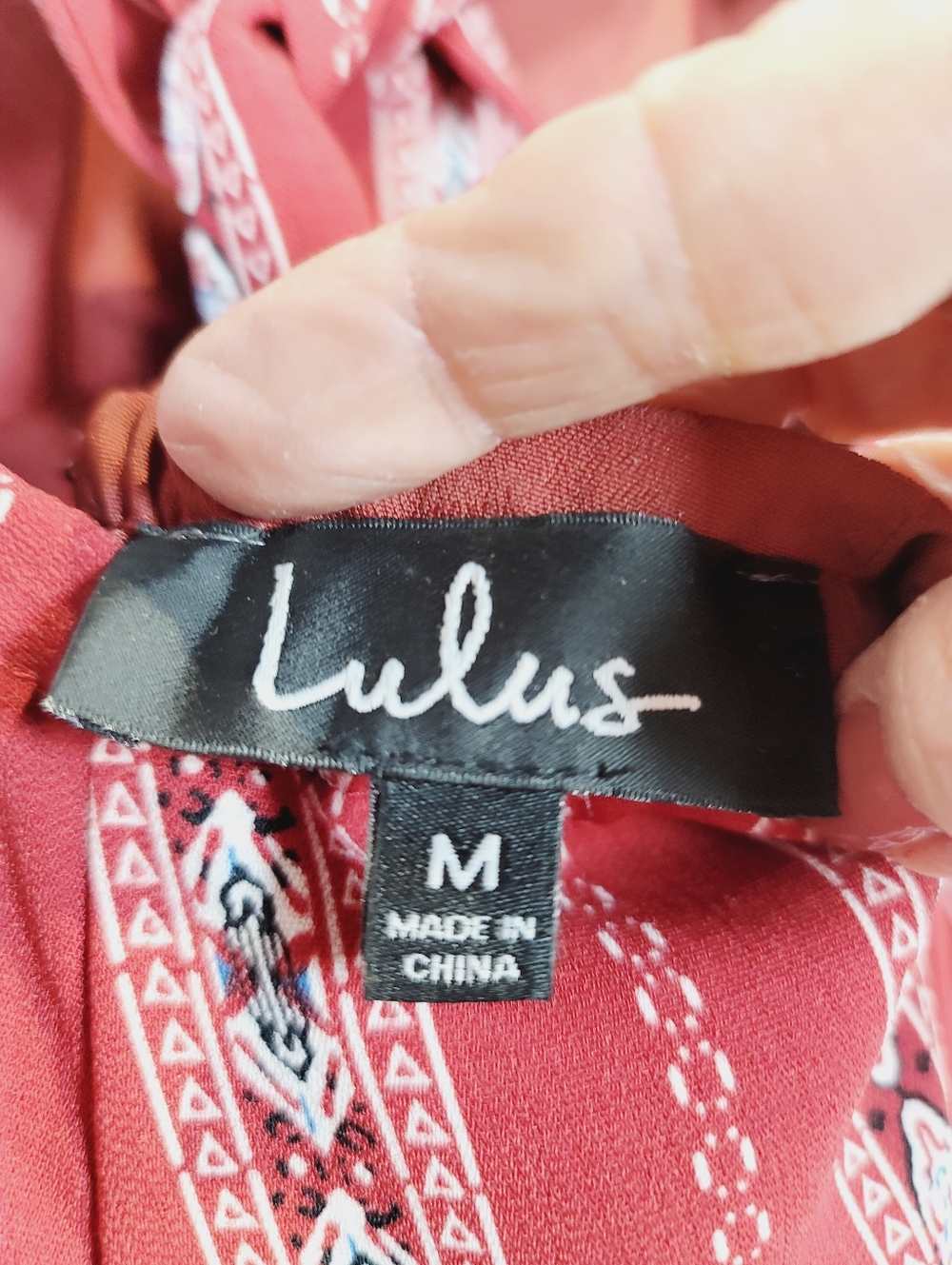 Lulu's Calabadh Rust Red Striped V-Neck Spaghetti Strap Maxi Dress, Size Medium - Picture 3 of 4